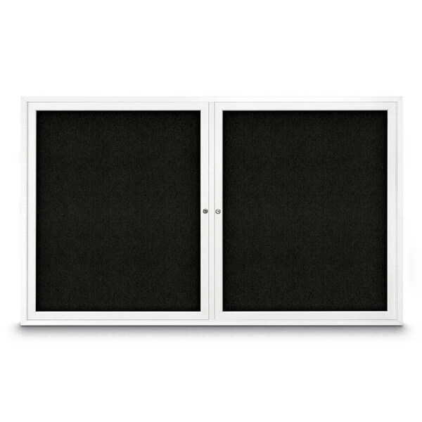 Sliding Door Indoor Enclosed Corkboard, 9